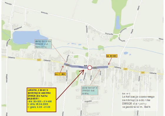 Asfaltowanie na DW925. Kierowców czeka całodzienne zamknięcie drogi