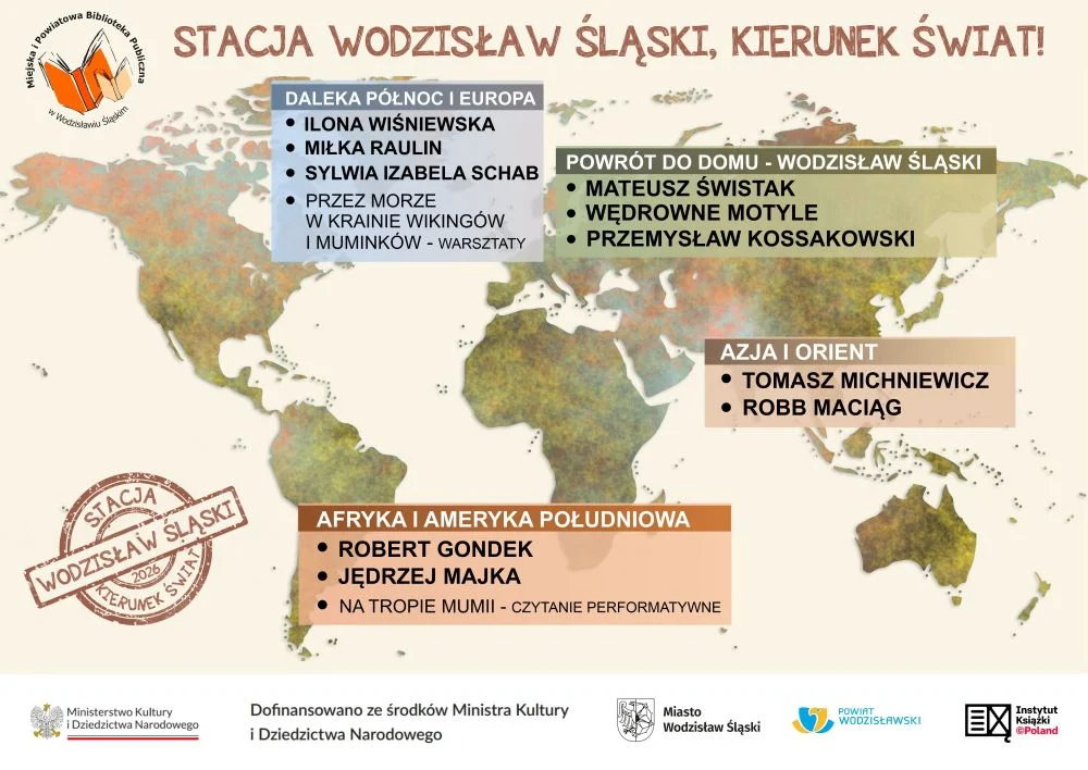 Wodzisław Śląski rusza w podróż dookoła świata. Biblioteka zaprasza na niezwykły projekt
