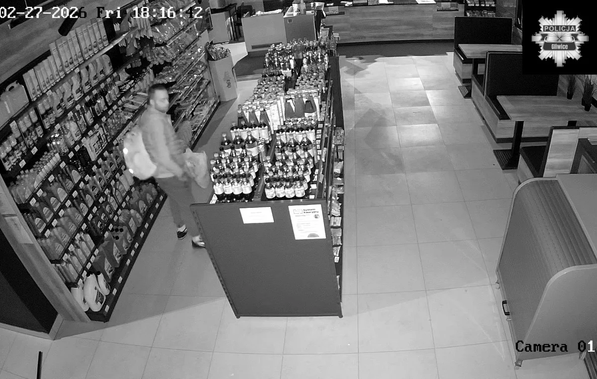 Zniszczenie mienia na stacji w Gliwicach. Rozpoznajesz tego mężczyznę?