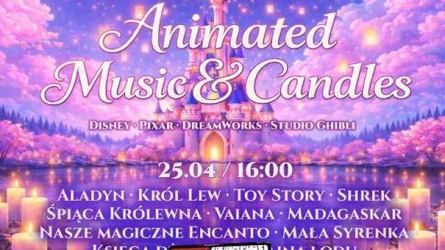 Animated Music & Candles w Rybniku – familijny koncert muzyki z bajek przy blasku świec