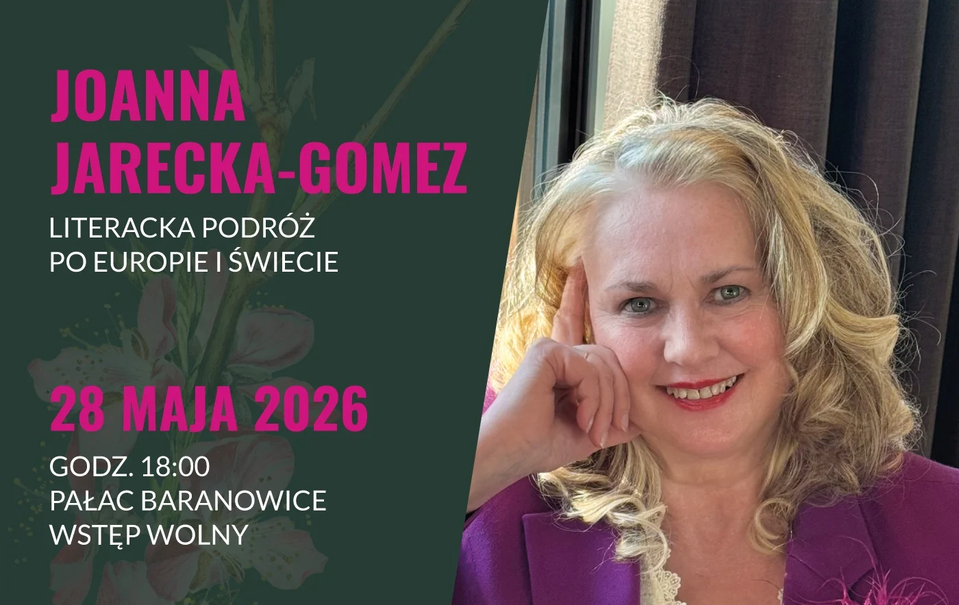 Literacka podróż po Europie i świecie. Joanna Jarecka-Gomez spotka się z czytelnikami