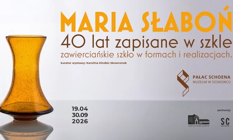 „Zapisane w szkle” w Sosnowcu. Wystawa prac Marii Słaboń w Pałacu Schoena