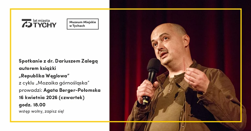 Dr Dariusz Zalega spotka się z czytelnikami w Muzeum Miejskim w Tychach / fot. Muzeum Miejskie w Tychach