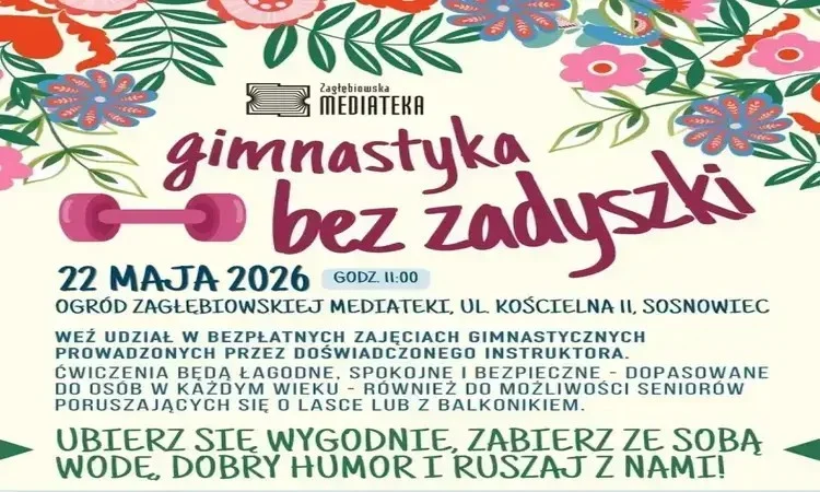 Gimnastyka bez Zadyszki w Sosnowcu – bezpłatne zajęcia ruchowe dla seniorów