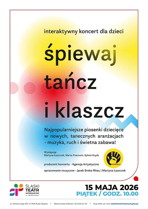 „Śpiewaj, tańcz i klaszcz” – interaktywny koncert dla dzieci w Rudzie Śląskiej / fot. organizatora