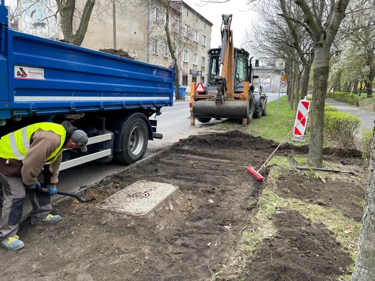 Ruszyły prace przy ul. Szczecińskiej – budowa nowych przystanków autobusowych