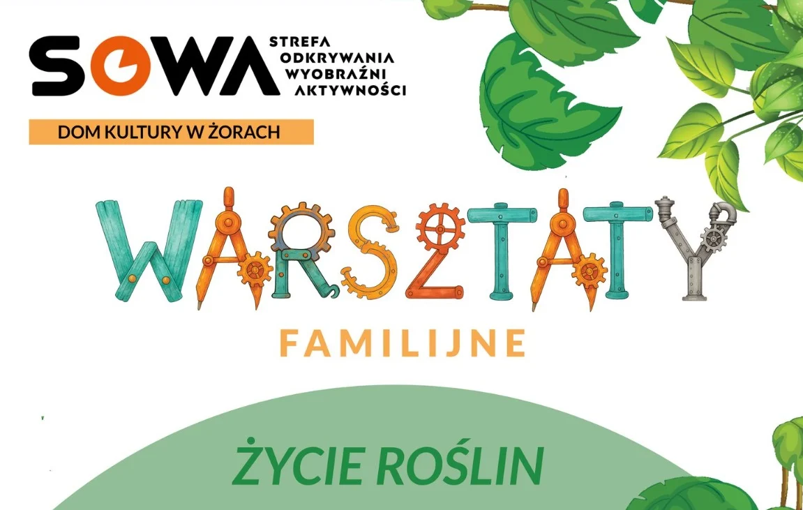 SOWA Żory zaprasza na rodzinne warsztaty o roślinach. Będą eksperymenty i trawiaste ludziki