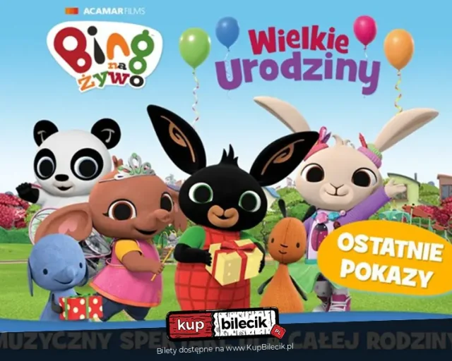 „Bing na Żywo – Wielkie Urodziny” w Chorzowie – spektakl dla najmłodszych w ChCK