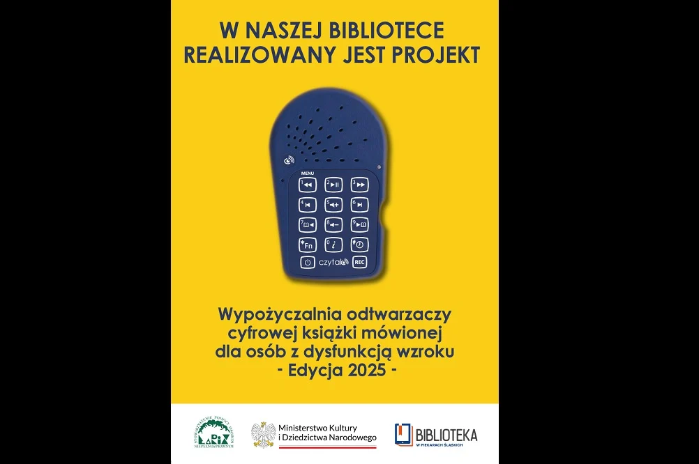 Biblioteka w Piekarach Śląskich z nową usługą. Czytak 4 pomoże osobom z dysfunkcją wzroku