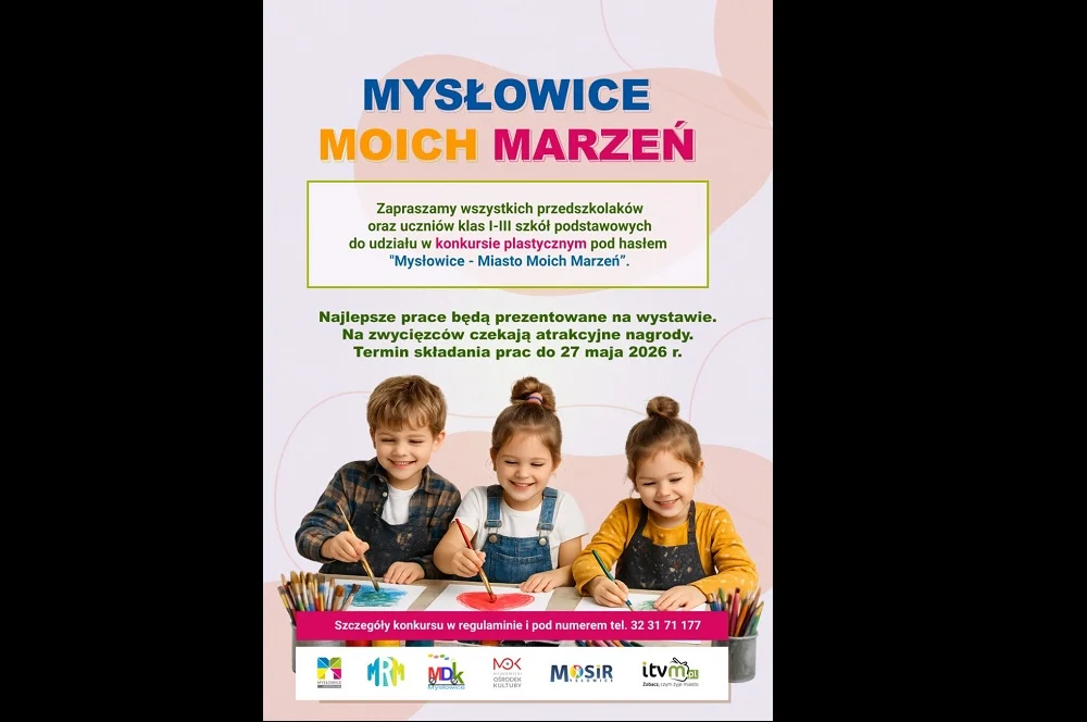 Dzieci pokażą Mysłowice swoich marzeń. Ruszył konkurs plastyczny