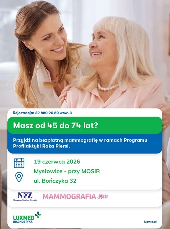 Darmowa mammografia w Mysłowicach. Wystarczy się zarejestrować / fot. LUX MED