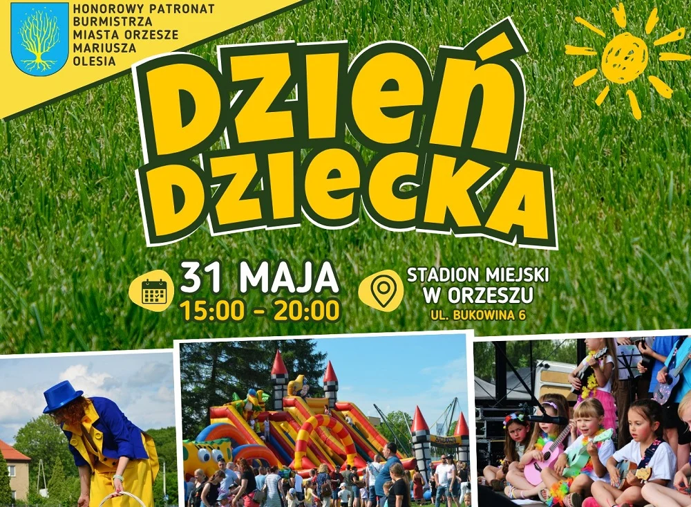 Dzień Dziecka w Orzeszu 2026. Stadion Miejski zamieni się w rodzinną strefę radości