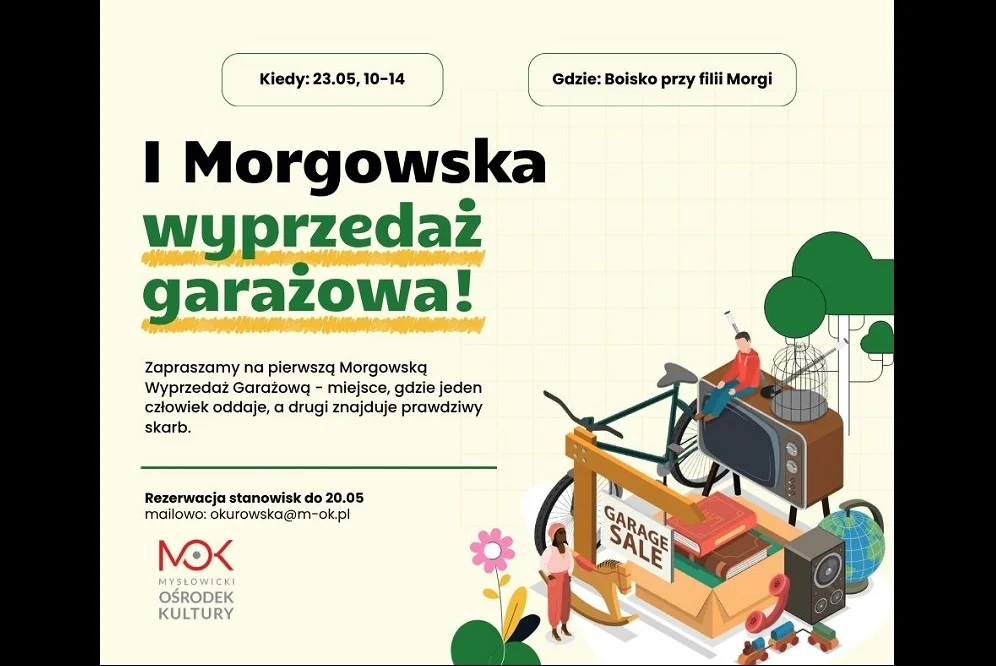 Wietrzenie szaf w Mysłowicach. W sobotę I Morgowska Wyprzedaż Garażowa