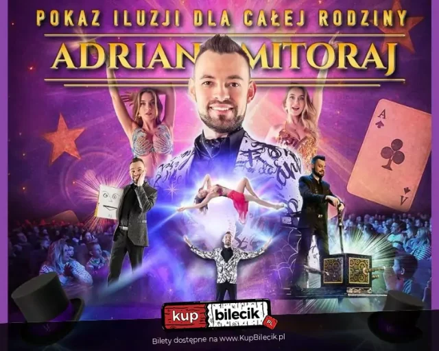 Pokaz iluzji Adriana Mitoraja w Łaziskach Górnych