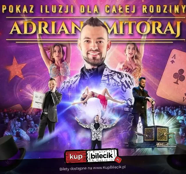 Pokaz iluzji Adriana Mitoraja w Łaziskach Górnych