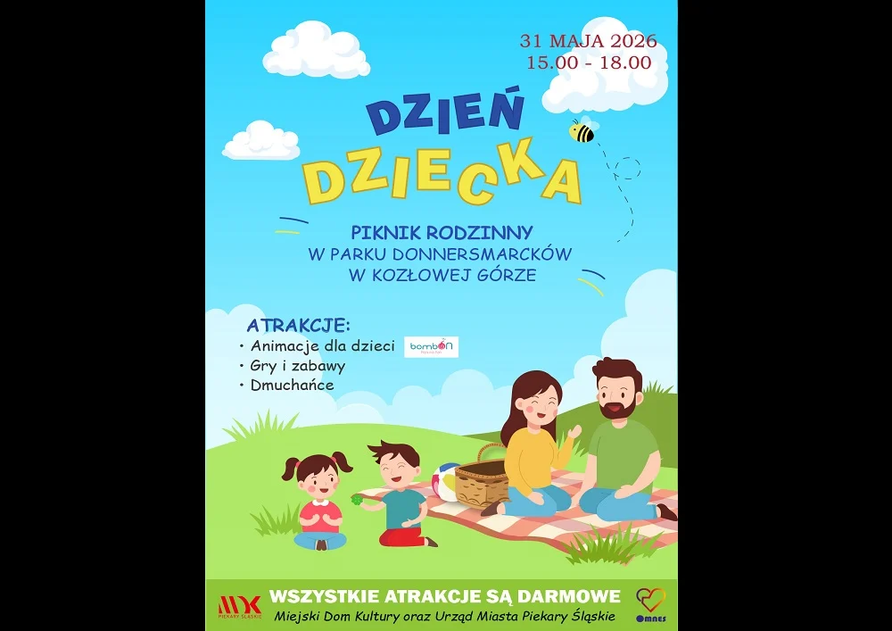 Dzień Dziecka w Kozłowej Górze. Rodzinny piknik i darmowe atrakcje w parku