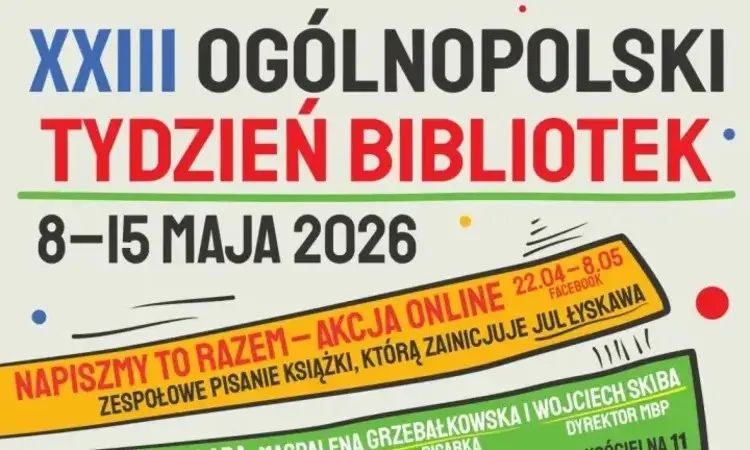Tydzień Bibliotek 2026 - znamy program wydarzenia