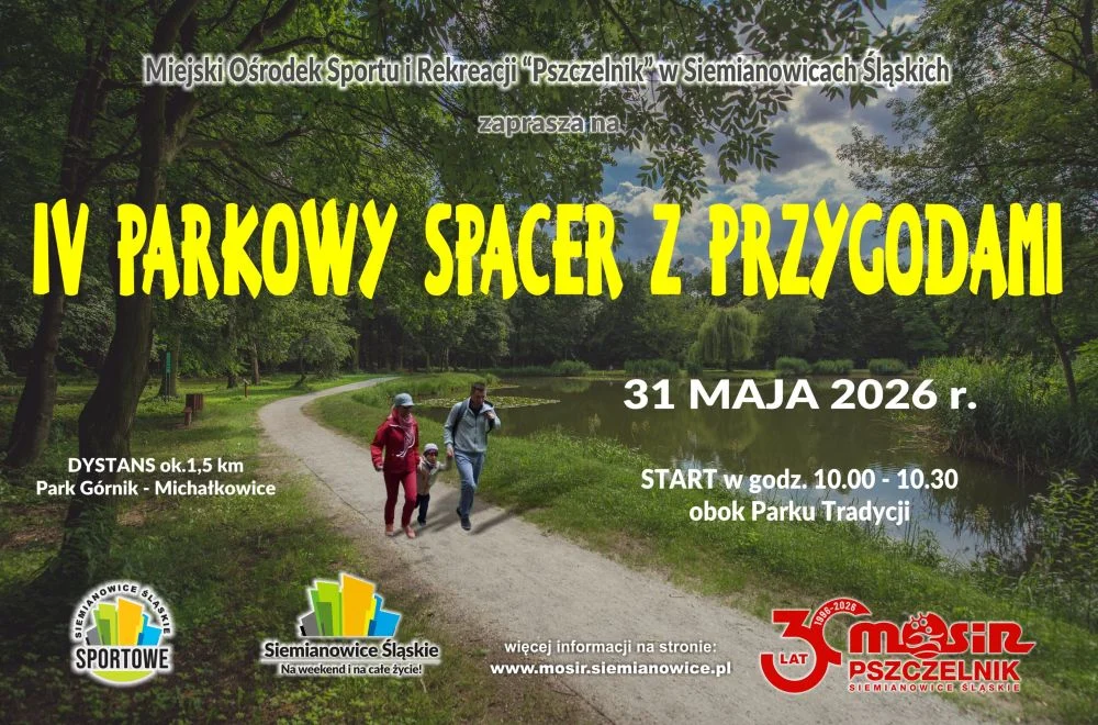 Rodzinny spacer z przygodami w Parku Górnik. Dzieci dostaną medale i upominki