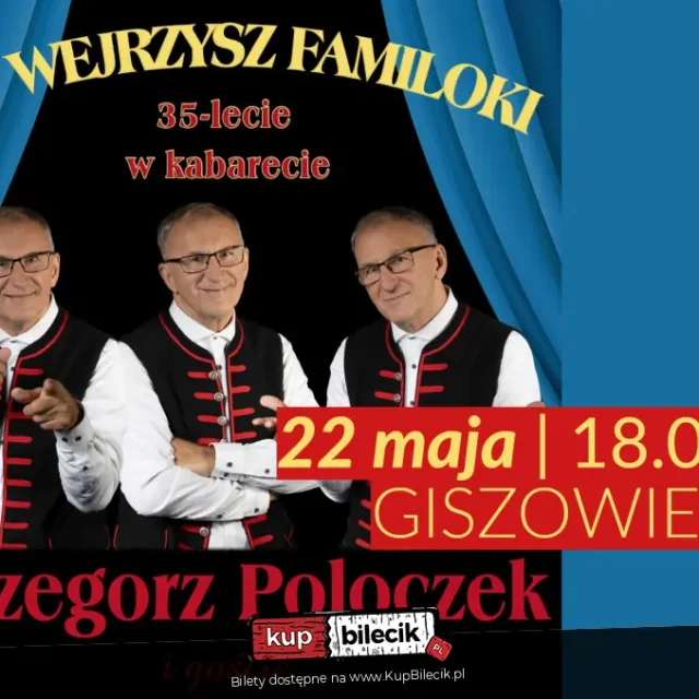 Dzień Matki z Grzegorzem Poloczkiem w Katowicach – jubileuszowy program „Kaj wejrzysz familoki”