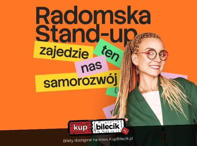 Aleksandra Radomska w Chorzowie – stand‑up „Zajedzie nas ten samorozwój” w Leśniczówce