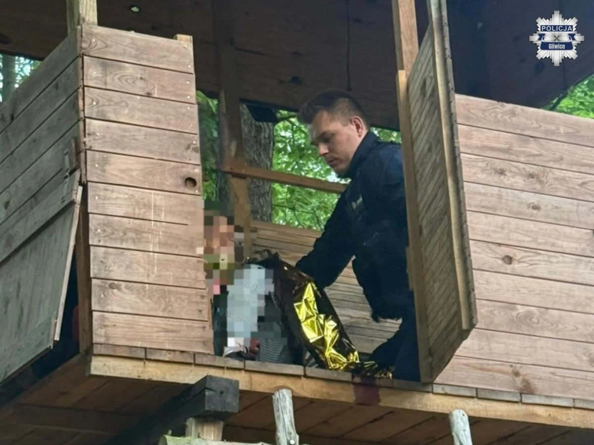 Nocna akcja służb pod Gliwicami. Zaginioną kobietę odnaleziono w lesie