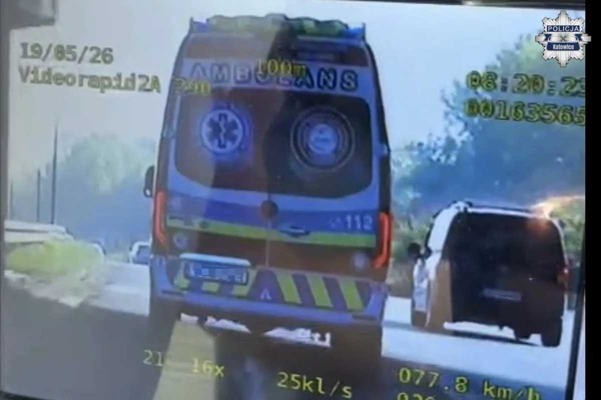 Nietrzeźwy kierowca transportu medycznego zatrzymany na DK86