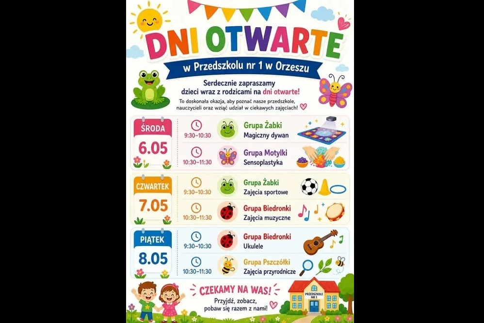 Dni Otwarte w Przedszkolu nr 1 w Orzeszu. Na dzieci czeka mnóstwo atrakcji