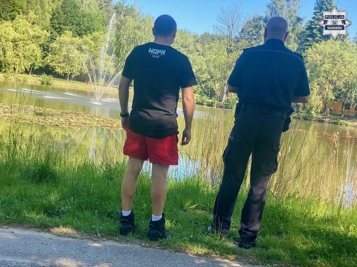 Sosnowieccy policjanci i WOPR dbają o bezpieczeństwo nad wodą – wspólne kontrole kąpielisk