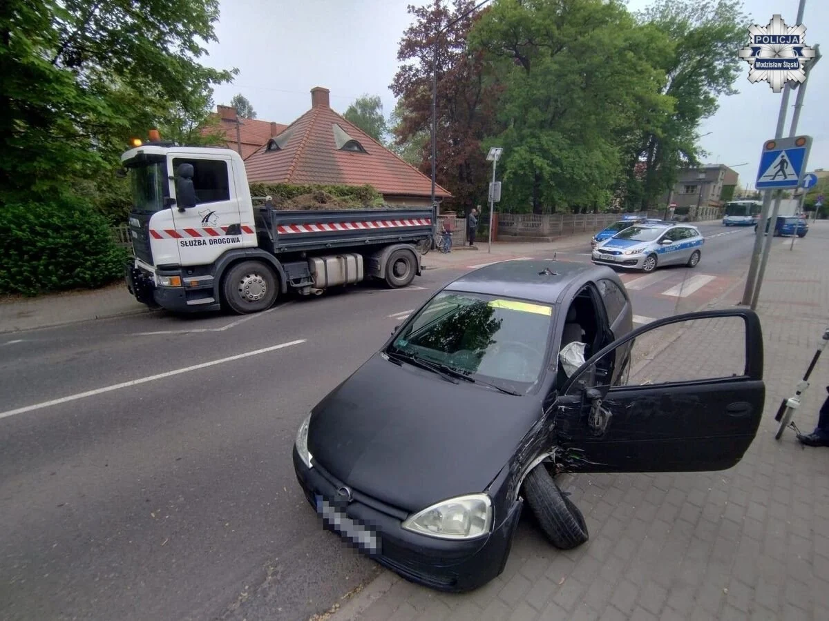 Pościg ulicami Wodzisławia. 30-letni kierowca był pod wpływem narkotyków