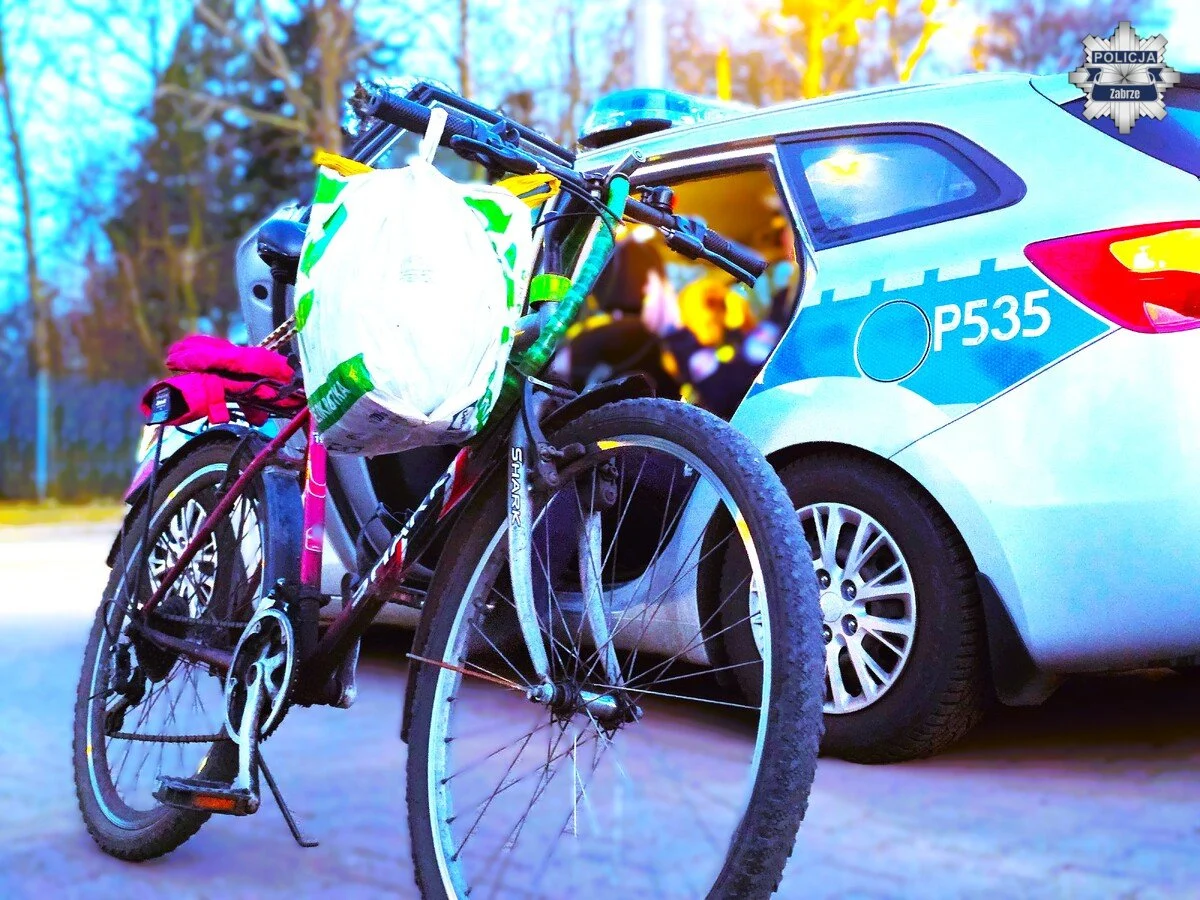 Działania „Rower” w Zabrzu – 40 kontroli rowerzystów i zatrzymany nietrzeźwy kierujący