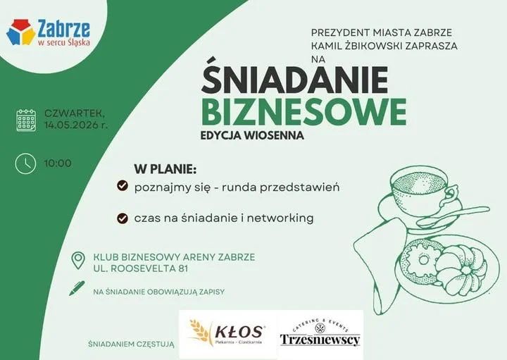 Przedsiębiorcy spotkają się na Arenie Zabrze. Będzie czas na rozmowy i networking