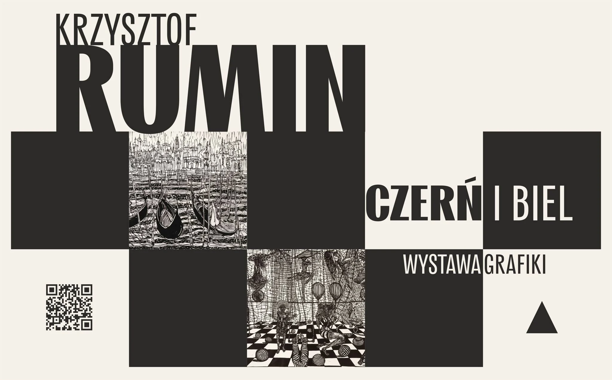 Wystawa grafik Krzysztofa Rumina – emocje i detale w czerni i bieli