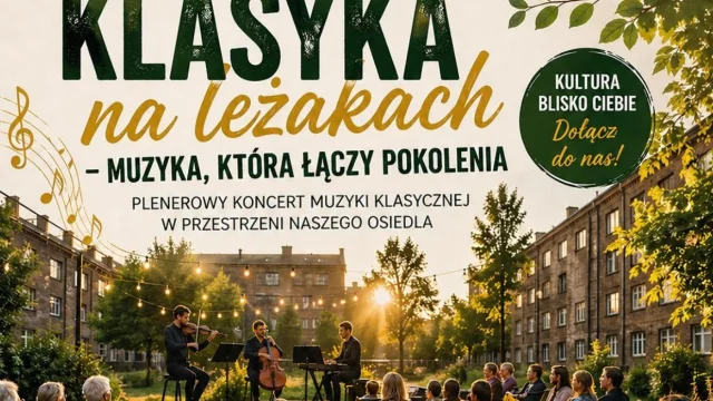 Plenerowy koncert „Klasyka na leżakach” na Osiedlu Kaufhaus w Rudzie Śląskiej
