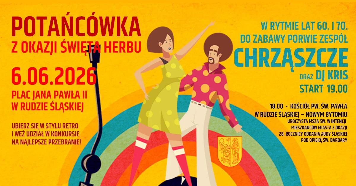 Święto Herbu w Rudzie Śląskiej. Rynek zamieni się w taneczny parkiet pod gołym niebem