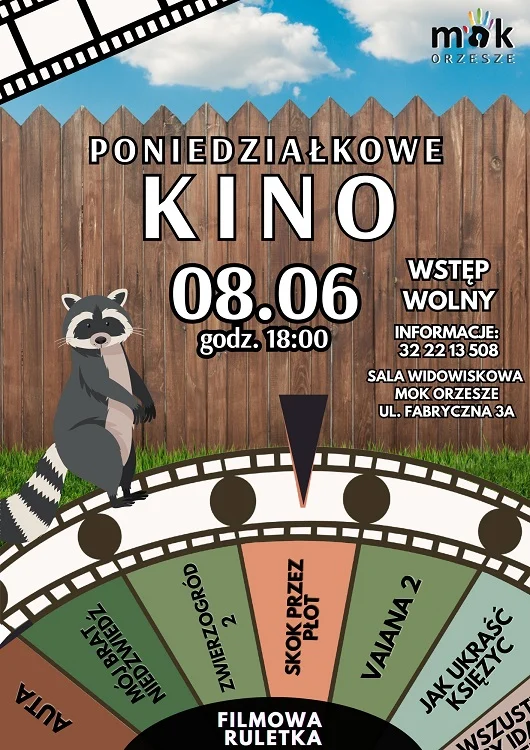 Darmowy seans w Orzeszu. W poniedziałkowym kinie „Skok przez płot” / fot. MOK Orzesze