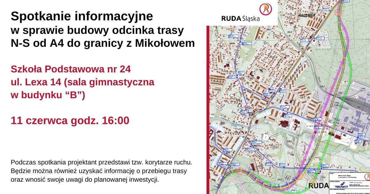 Trasa N-S do granicy z Mikołowem. Mieszkańcy poznają warianty na spotkaniu