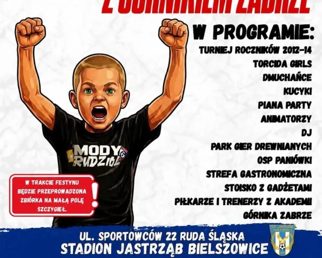 Rudzki Dzień Dziecka z Górnikiem Zabrze w Bielszowicach