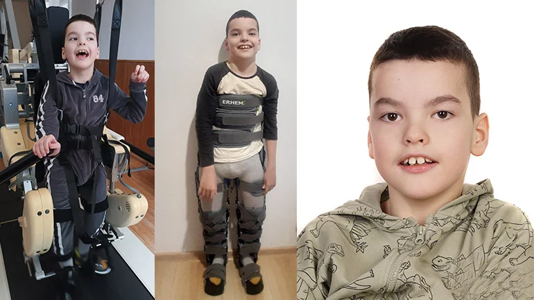 10-letni Zakharii z Jankowic potrzebuje specjalistycznego wózka. Trwa zbiórka