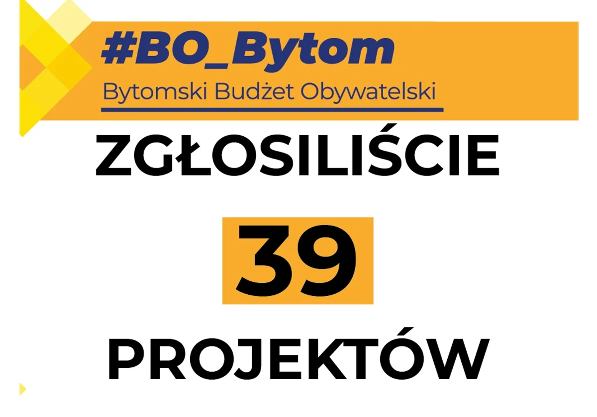 Bytomianie złożyli 39 projektów do Bytomskiego Budżetu Obywatelskiego