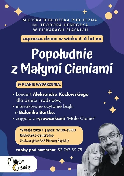 Kreatywne Popołudnie z Małymi Cieniami – wydarzenie artystyczne dla dzieci w Piekarach Śląskich / fot. UM Piekary Śląskie