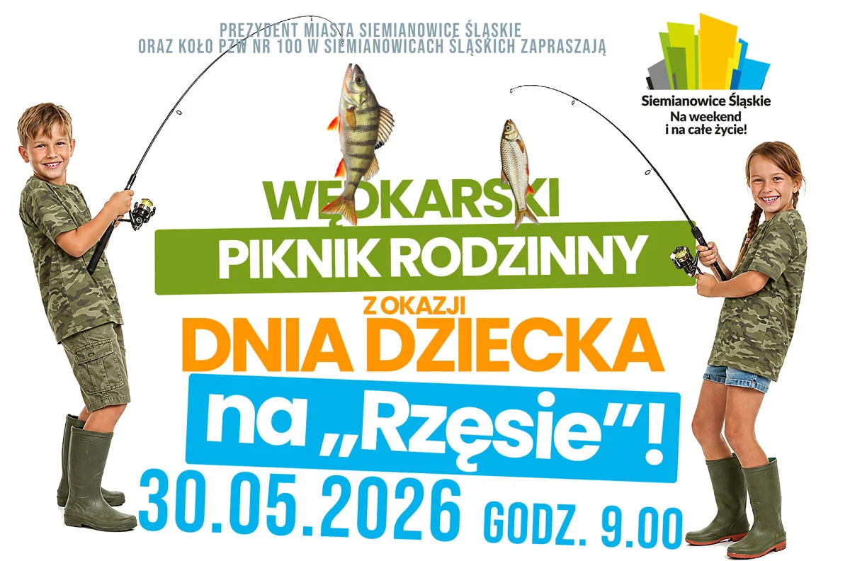 Wędka, przynęta i dobra zabawa. Rodzinny Dzień Dziecka w Siemianowicach Śląskich