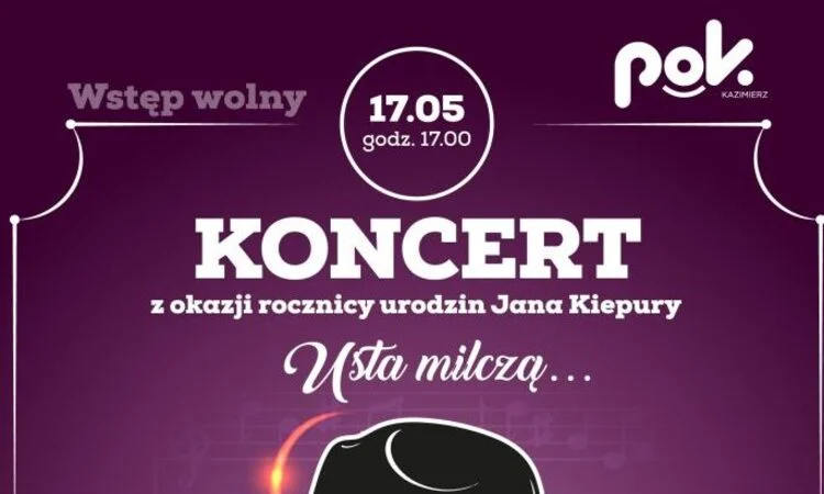 Piosenki Jana Kiepury zabrzmią w Kazimierzu. Wyjątkowy koncert 17 maja