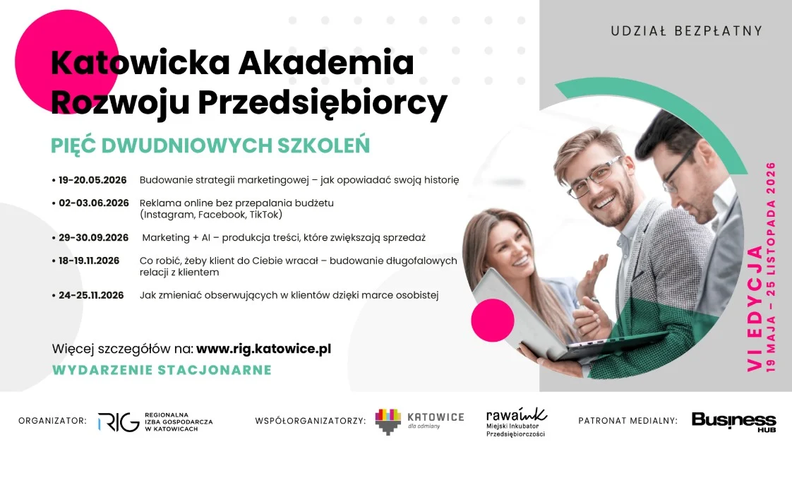 Katowicka Akademia Rozwoju Przedsiębiorcy – kolejna edycja rusza w maju!