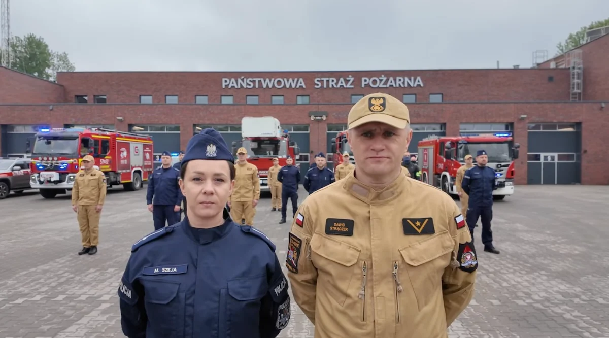 Mundurowi z Rudy Śląskiej pompują dla Milanka. Chłopiec walczy z neuroblastomą