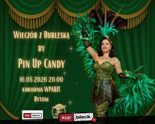 Wieczór z burleską Pin Up Candy w kawiarni WPARZE