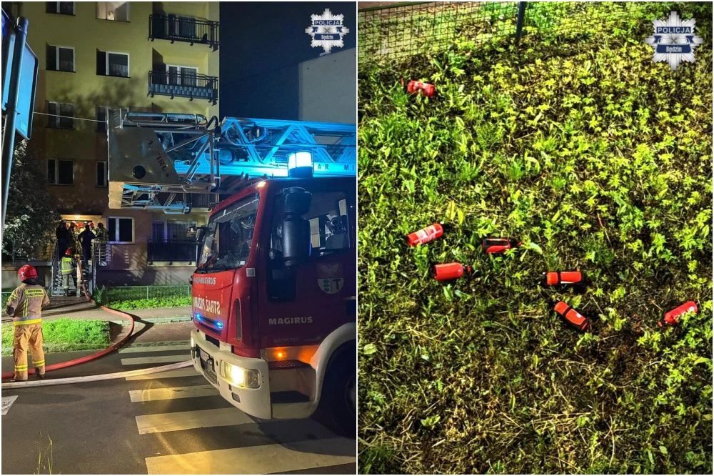 Policjant po służbie zauważył pożar. Natychmiast ruszył z pomocą mieszkańcom
