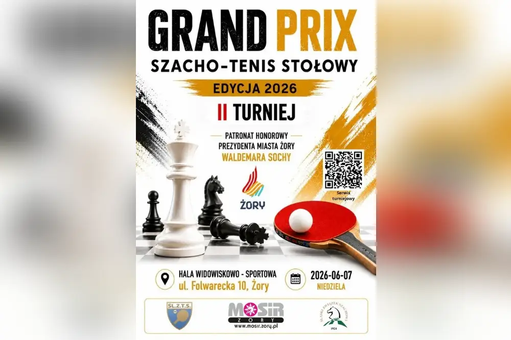 Szachy i tenis stołowy w jednym turnieju. Nietypowe mistrzostwa już w Żorach