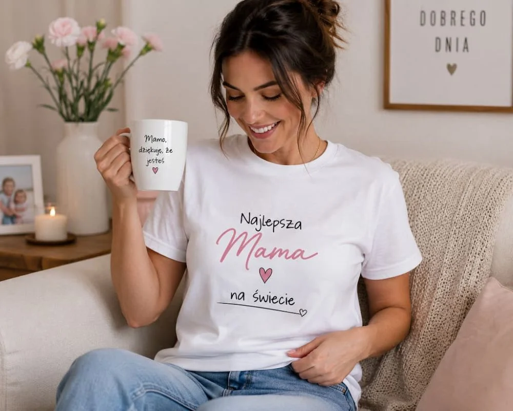 Jak wybrać koszulkę dla mamy z nadrukiem, która naprawdę cieszy, a nie tylko wygląda ładnie?