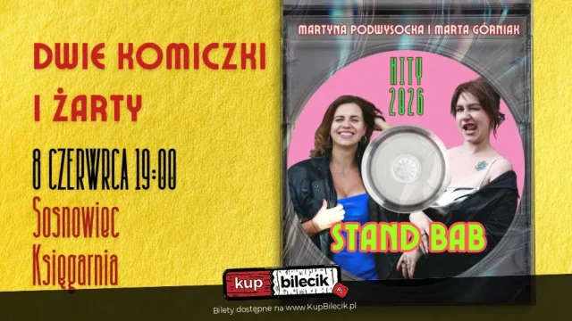Stand-up Martyny Podwysockiej i Marty Górniak w sosnowieckiej Księgarni