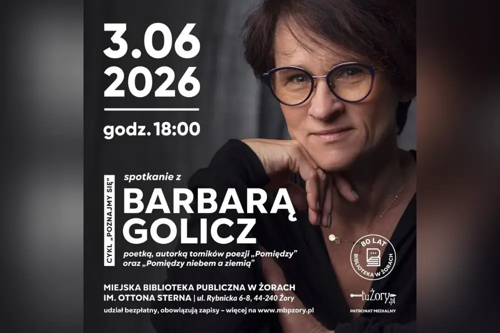 Literackie spotkanie w Żorach. Barbara Golicz opowie o swojej twórczości
